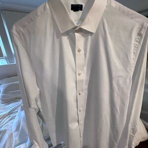 J. Crew White Dress Shirt Classic Formal Design
